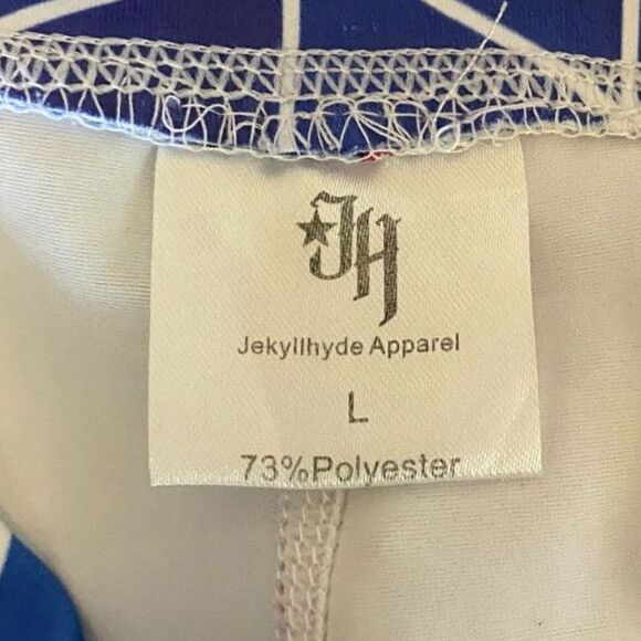 Jekyllhyde Apparel Geometric Workout Shorts Women Size L - Picture 3 of 4